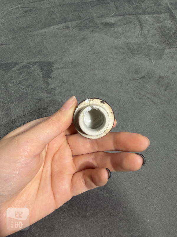 清晚期粉彩癞瓜纹酒壶（包铜口） - 图7